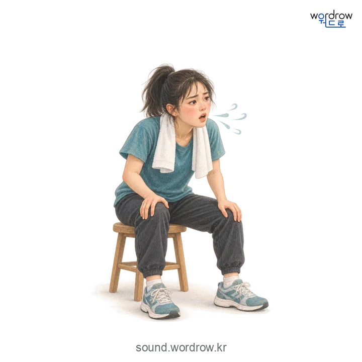 새근새근의 소리 발생 장면