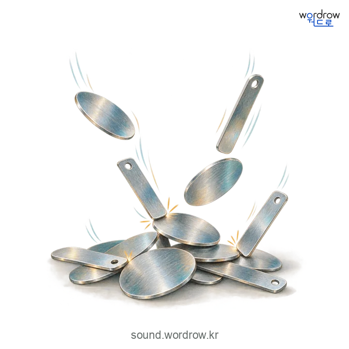 잘그락잘그락의 소리 발생 장면