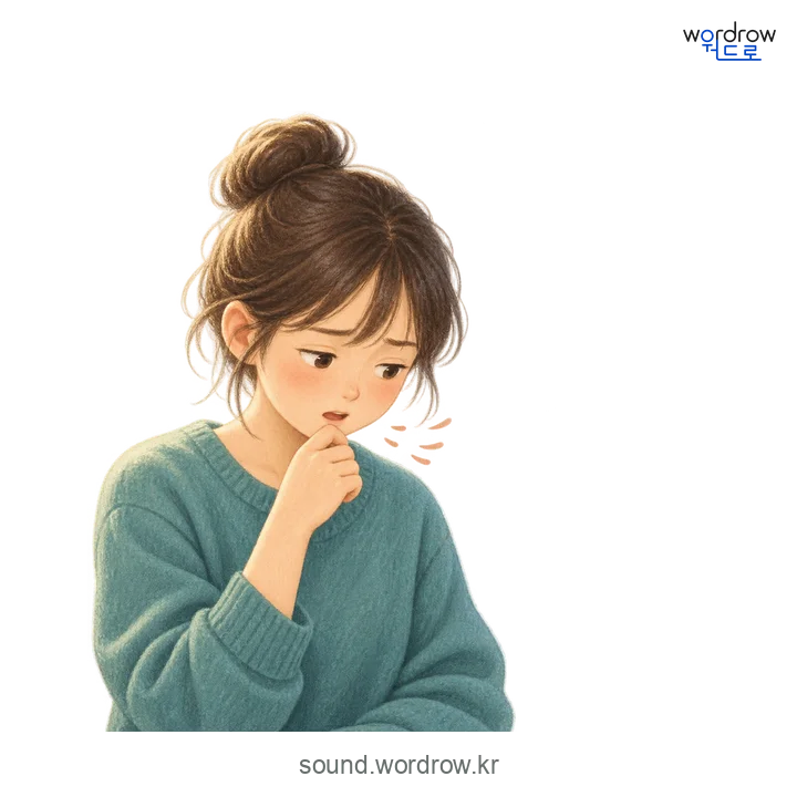 중얼중얼의 소리 발생 장면