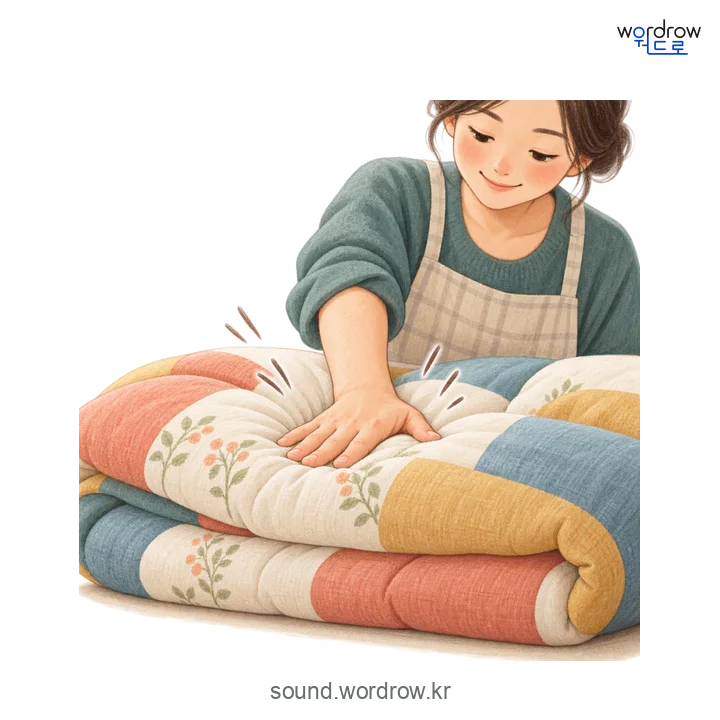 투덕투덕의 소리 발생 장면