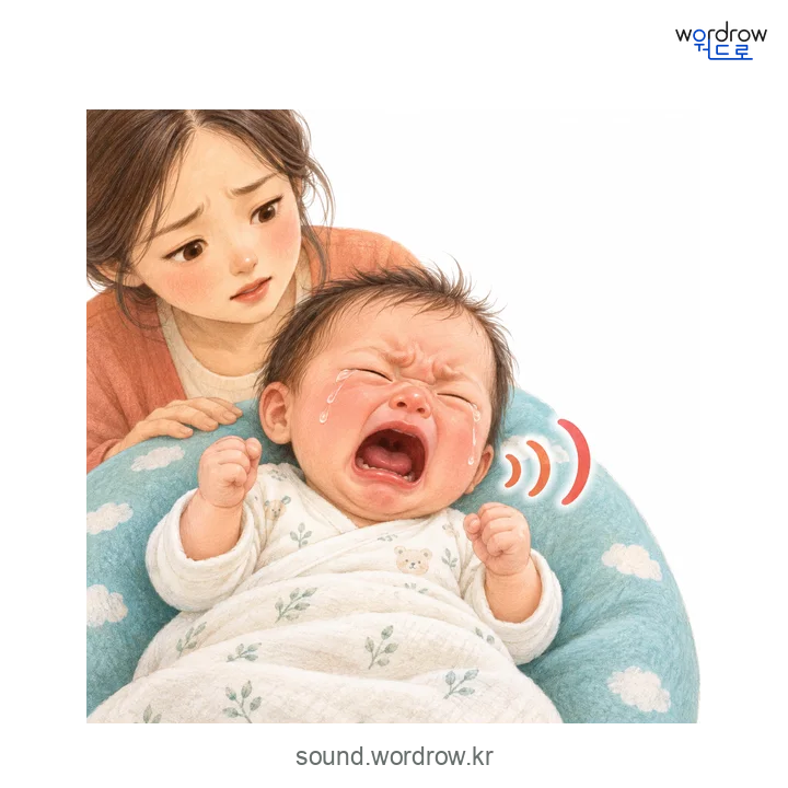 까르륵까르륵의 소리 발생 장면