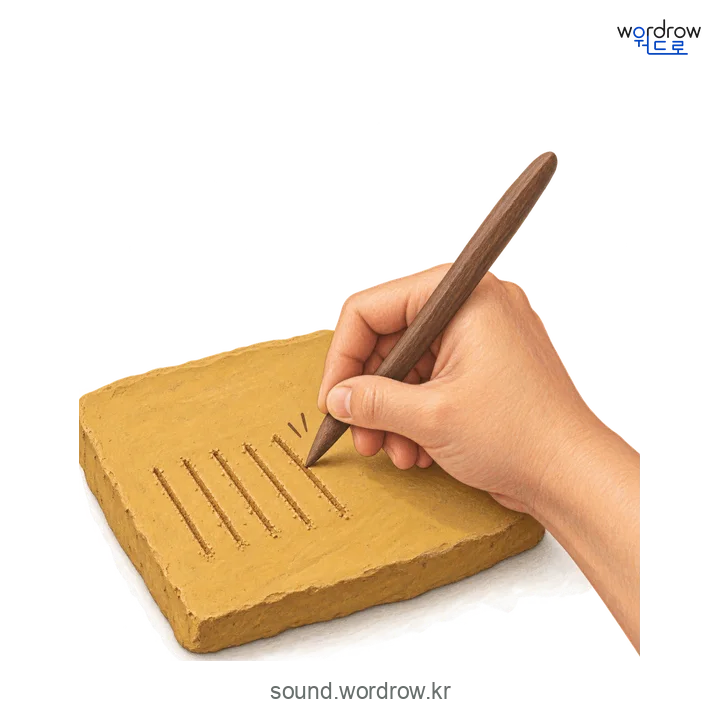 닥닥의 소리 발생 장면