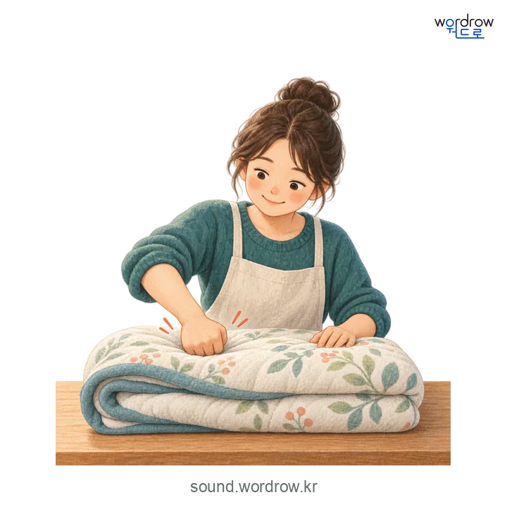 두덕두덕의 소리 발생 장면