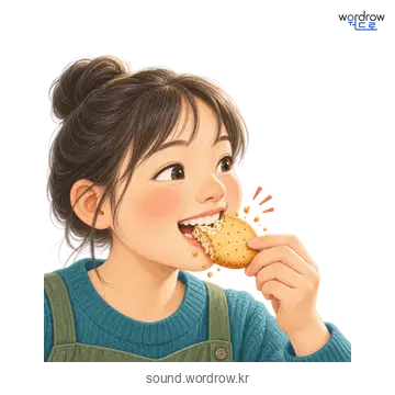 제걱제걱의 소리 발생 장면