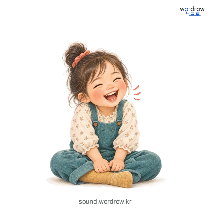 쿡쿡의 소리 발생 장면