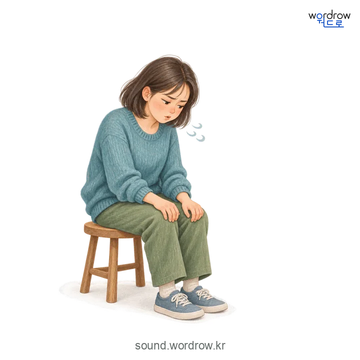 꽁알꽁알의 소리 발생 장면